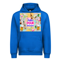 Cobalt let's make pour decisions Urban Hoodie - TumblerDesignByShophia