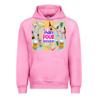 Fuchsia Pink let's make pour decisions Urban Hoodie - TumblerDesignByShophia
