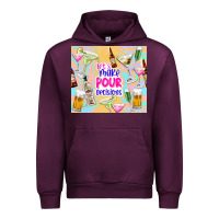 Mauve Wine let's make pour decisions Urban Hoodie - TumblerDesignByShophia