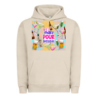 Pigment French Oak let's make pour decisions Urban Hoodie - TumblerDesignByShophia