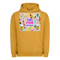 Pigment Peanut Butter let's make pour decisions Urban Hoodie - TumblerDesignByShophia