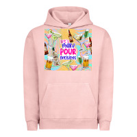 Pigment Salmon let's make pour decisions Urban Hoodie - TumblerDesignByShophia