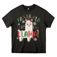 Asphalt fa la la llama Heavy Core Tee - MaliasSmallBusiness