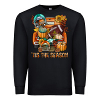 Black Tis The Season Fall Football Truck Premium Sweatshirt - BundleAndBundleShop