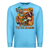 Ocean Blue Tis The Season Fall Football Truck Premium Sweatshirt - BundleAndBundleShop