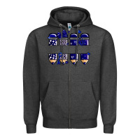 Charcoal Heather valentine's day school pencils navy blue Zipper Hoodie - MaliasSmallBusiness