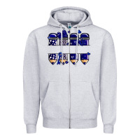 Valentine's Day School Pencils Navy Blue Zipper Hoodie | Teevron