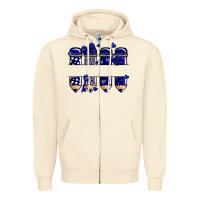 Sandshell valentine's day school pencils navy blue Zipper Hoodie - MaliasSmallBusiness