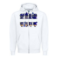 White valentine's day school pencils navy blue Zipper Hoodie - MaliasSmallBusiness