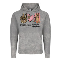 Cloud Rock peace love german shepherd Vintage Hoodie - JahusDesignShop