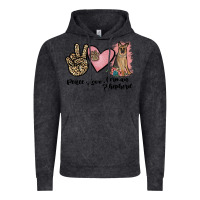 Vintage Black peace love german shepherd Vintage Hoodie - JahusDesignShop