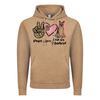 Vintage Coffee peace love german shepherd Vintage Hoodie - JahusDesignShop