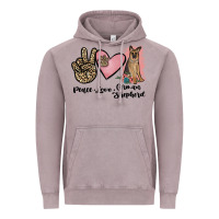 Vintage Zinc peace love german shepherd Vintage Hoodie - JahusDesignShop