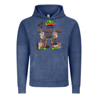 Vintage Denim im the coffee lover elf Vintage Hoodie - FaDigitalArtStudio