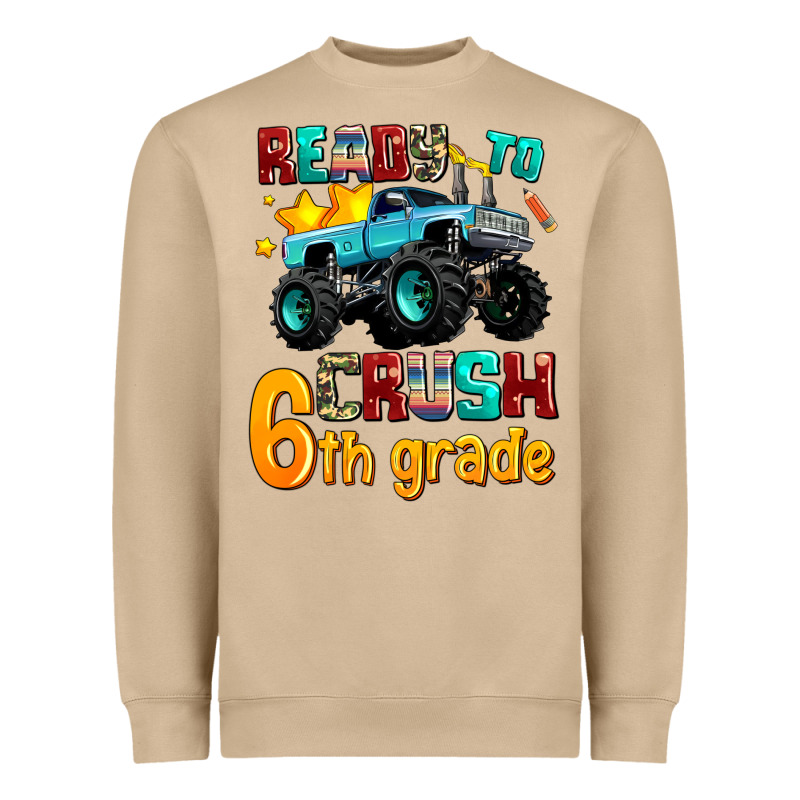 Ready To School Crush 6th Grade Heavyweight Sweatshirt by AdoDesignShop | Teevron