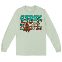 Matcha western gypsy soul horse roses serape aztec leopard Long Sleeve Tee - Artiststas