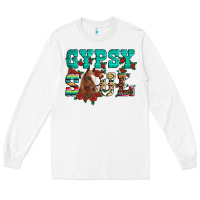 White western gypsy soul horse roses serape aztec leopard Long Sleeve Tee - Artiststas