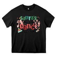 Black santa's favorite dance teacher Heavy Core Tee - MaliasSmallBusiness