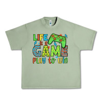Life Is A Game Play To Win Urban Heavy Tee | Teevron