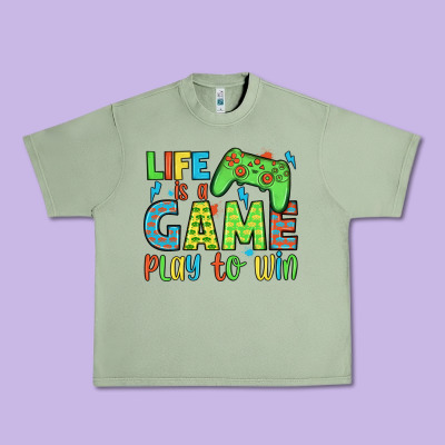 Life Is A Game Play To Win Urban Heavy Tee Designed By Jahusdesignshop