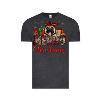 Vintage Black merry christmas pug Vintage Tee - JahusDesignShop