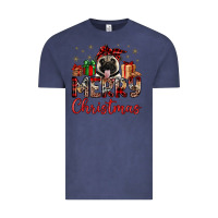 Vintage Denim merry christmas pug Vintage Tee - JahusDesignShop