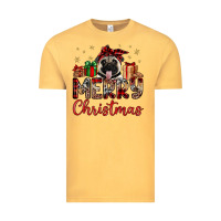 Vintage Mustard merry christmas pug Vintage Tee - JahusDesignShop