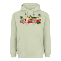 Matcha Christmas coffee Heavyweight Hoodie - MaliasSmallBusiness