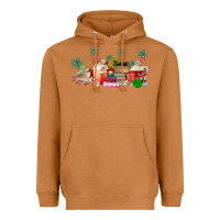 Meerkat Christmas coffee Heavyweight Hoodie - MaliasSmallBusiness