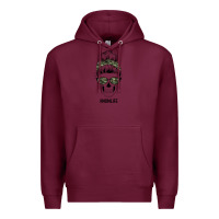 Burgundy Camouflage Pattern Mom Skull Premium Hoodie - Bettercallsaul