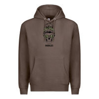 Coffee Camouflage Pattern Mom Skull Premium Hoodie - Bettercallsaul