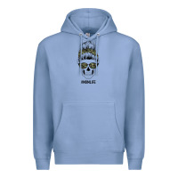 Colony Blue Camouflage Pattern Mom Skull Premium Hoodie - Bettercallsaul