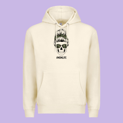 Camouflage Pattern Mom Skull Premium Hoodie Designed By Bettercallsaul