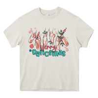 Cream merry dancemas christmas ballet Heavy Core Tee - MaliasSmallBusiness
