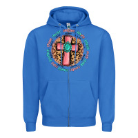 True Royal love myself cross Zipper Hoodie - MaliasSmallBusiness