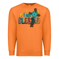 Carrot I Am Blessed Cross Premium Sweatshirt - BundleAndBundleShop