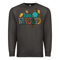 Smoke I Am Blessed Cross Premium Sweatshirt - BundleAndBundleShop
