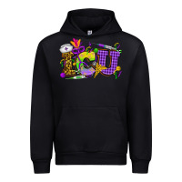 Black Mardi Gras ICU Nurse Urban Hoodie - HowdyJamesFarm