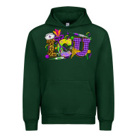 Forest Green Mardi Gras ICU Nurse Urban Hoodie - HowdyJamesFarm