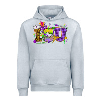 Heather Grey Mardi Gras ICU Nurse Urban Hoodie - HowdyJamesFarm