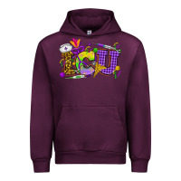 Mauve Wine Mardi Gras ICU Nurse Urban Hoodie - HowdyJamesFarm
