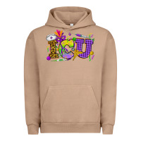 Pigment Burro Mardi Gras ICU Nurse Urban Hoodie - HowdyJamesFarm