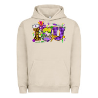 Pigment French Oak Mardi Gras ICU Nurse Urban Hoodie - HowdyJamesFarm