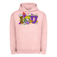 Pigment Salmon Mardi Gras ICU Nurse Urban Hoodie - HowdyJamesFarm