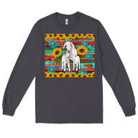 Smoke goats mom and baby sunflowers gemstones serape leopard glitter wooden Long Sleeve Tee - Artiststas