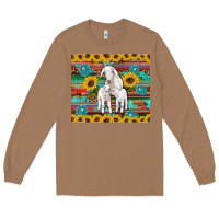 Toasted Coconut goats mom and baby sunflowers gemstones serape leopard glitter wooden Long Sleeve Tee - Artiststas