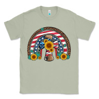 Matcha cross american flag cowhide  leopard gemstone rainbow Classic Tee - Artiststas
