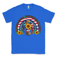 True Royal cross american flag cowhide  leopard gemstone rainbow Classic Tee - Artiststas