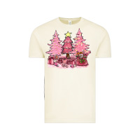 Vintage Arctic pink christmas trees with gift box bbs Vintage Tee - BundleAndBundleShop