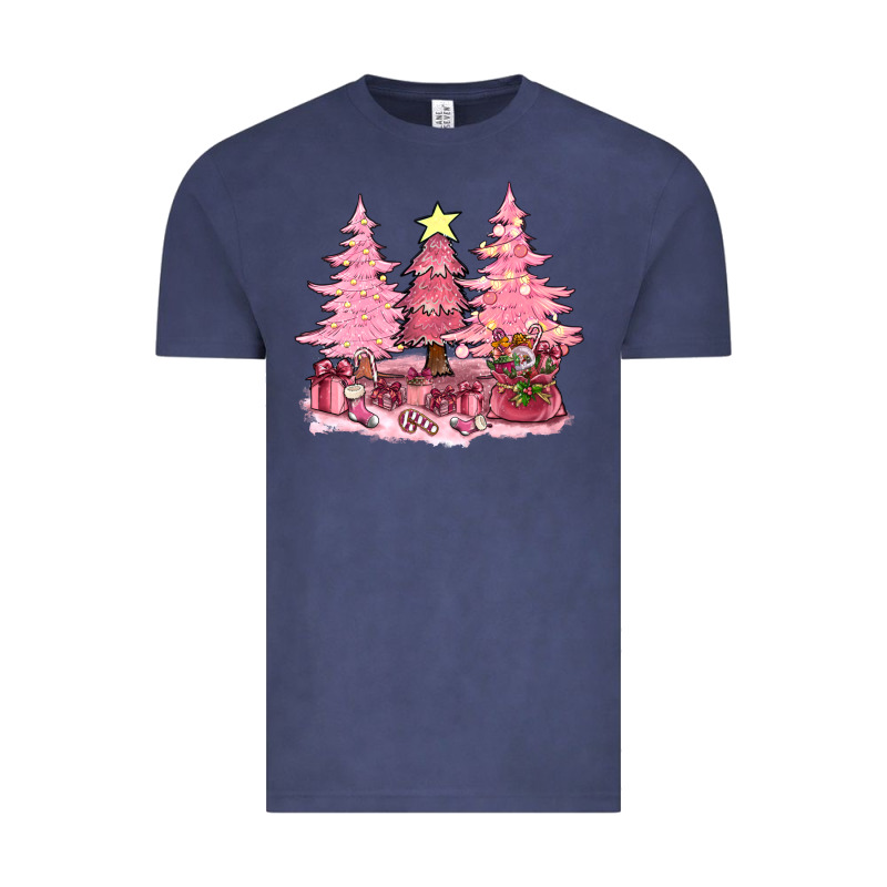 Pink Christmas Trees With Gift Box Bbs Vintage Tee by BundleAndBundleShop | Teevron
